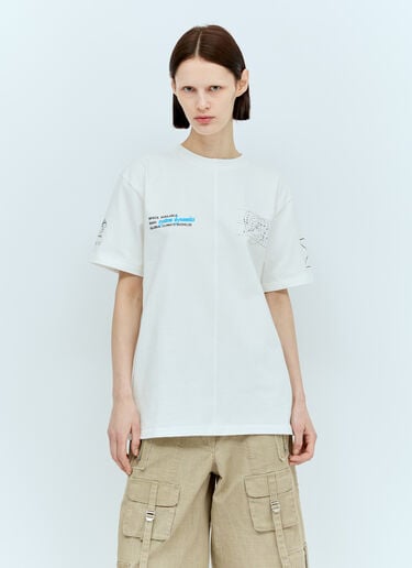 Space Available System ダイナミックTシャツ  ホワイト spa0356018