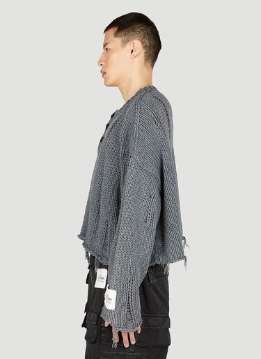 Dolce & Gabbana デストロイド セーター　 グレー dol0152003
