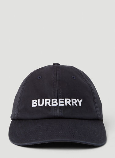 Distressed Logo Embrodiery Baseball Cap Burberry Distressed Logo Embrodiery Baseball Cap Navy bur0251096