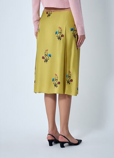 Printed Silk Skirt Marni Printed Silk Skirt Yellow mni0262003