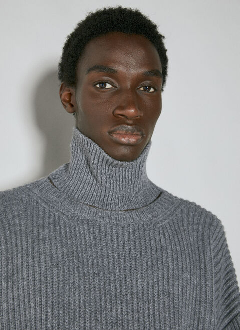 Dries Van Noten Geinhart High Neck Overzised Sweater White dvn0154014