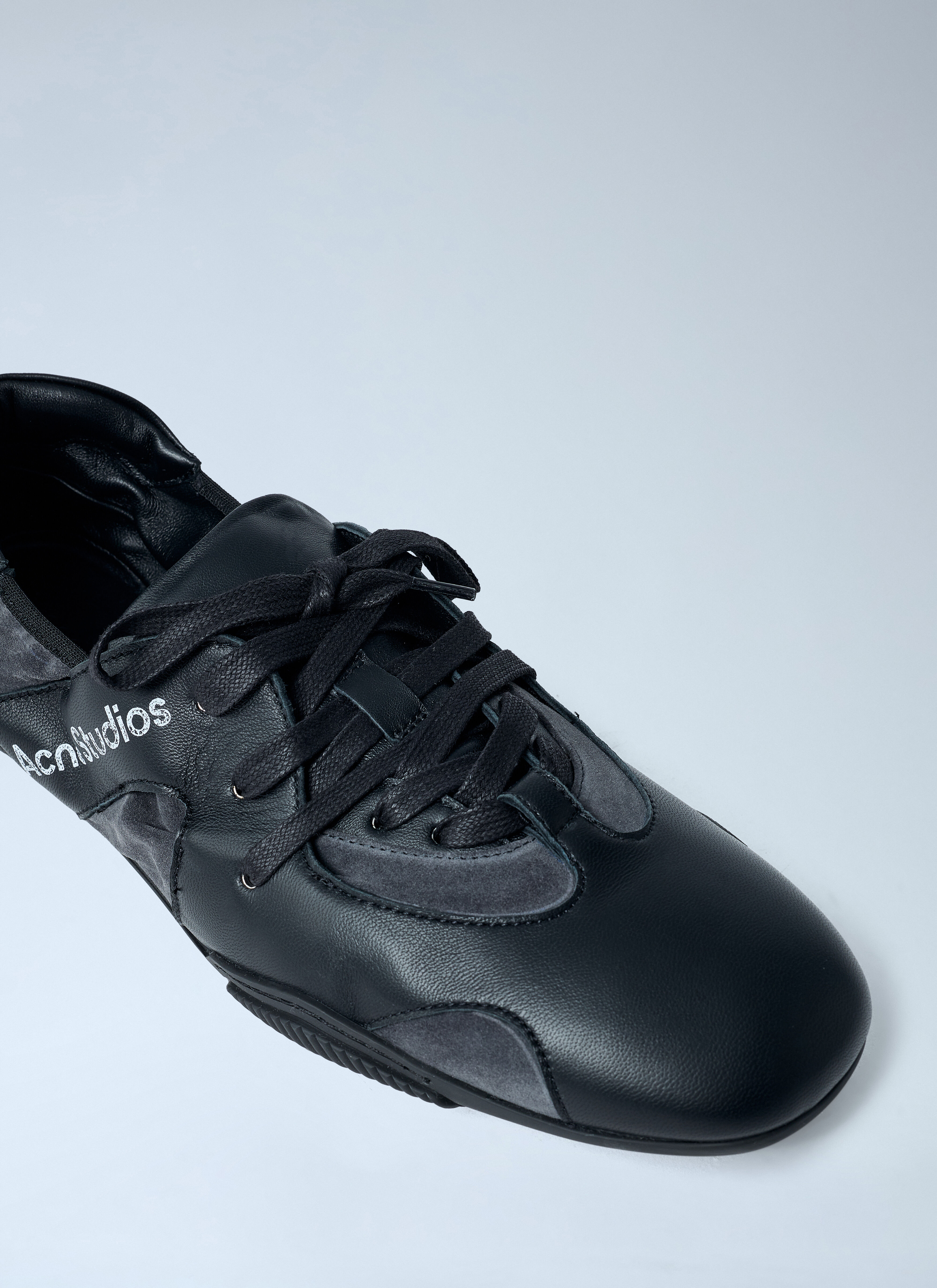 Acne Studios Men's' Leather Lace-Up Sneakers in Black | LN-CC®
