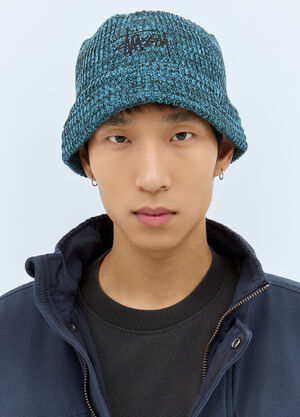 Burberry Marl Knit Bucket Hat Black bur0155112