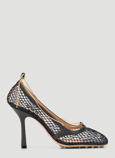 Mesh Heeled Pumps Bottega Veneta Mesh Heeled Pumps Black bov0240029