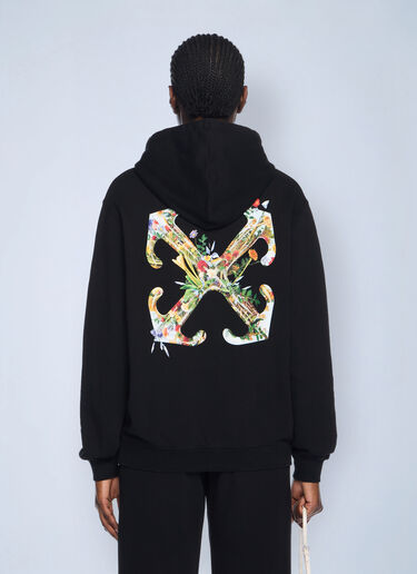 Arrow Glass Flower Logo Hooded Sweatshirt Off-White Arrow Glass Flower Logo Hooded Sweatshirt Black ofw0262045
