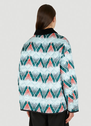Graphic Print Quilted Jacket Meryll Rogge Graphic Print Quilted Jacket Blue rog0250002