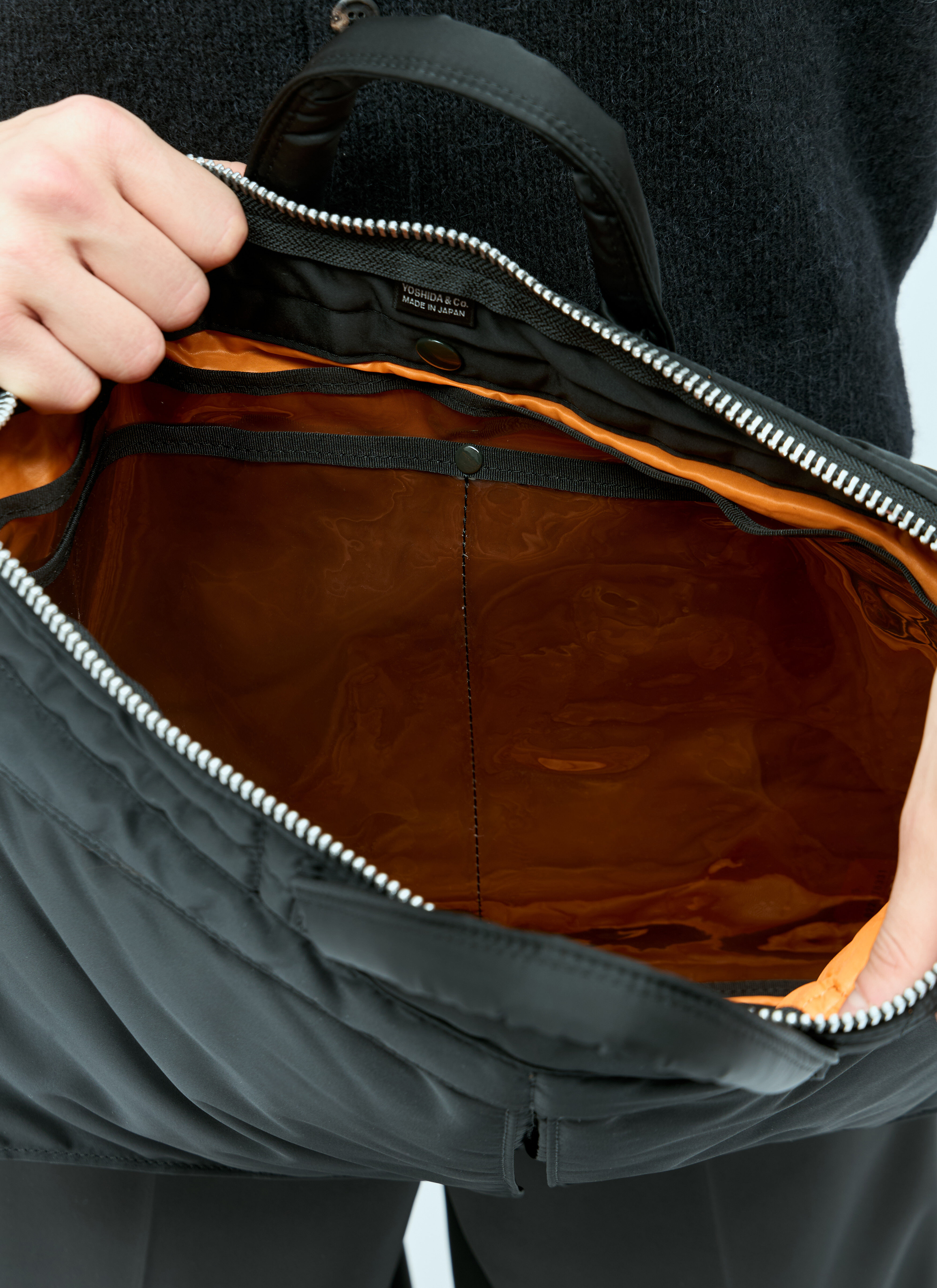 Porter-Yoshida & Co Men's' Tanker Short Helmet Tote Bag in Black