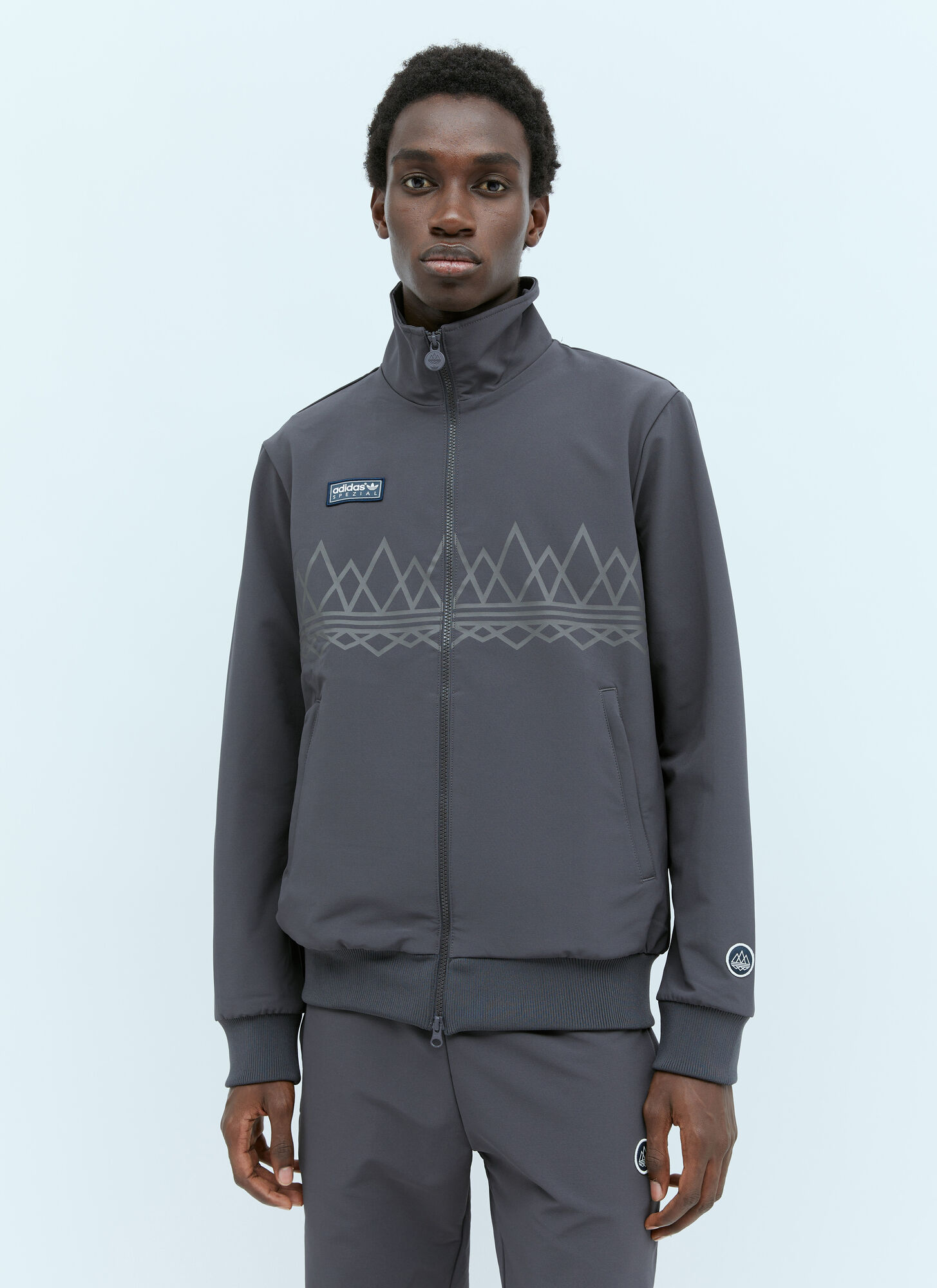 Shop Adidas Originals By Spezial Sudell Track Jacket In Grey