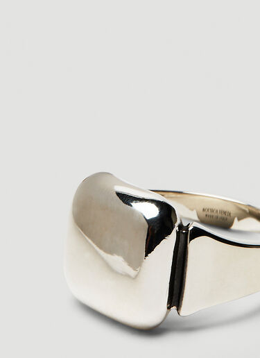 Bottega Veneta Curved Ring Silver bov0149097