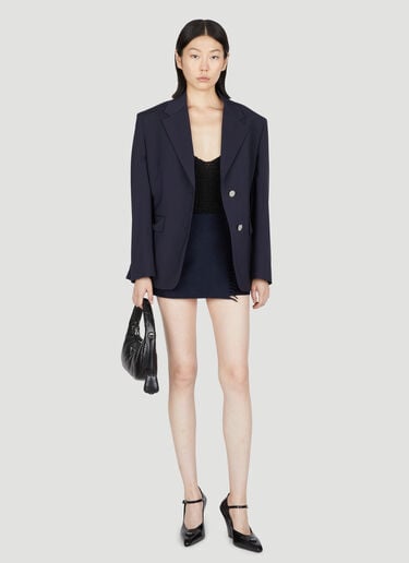 Cashmere Mini Skirt Prada Cashmere Mini Skirt Navy pra0254009