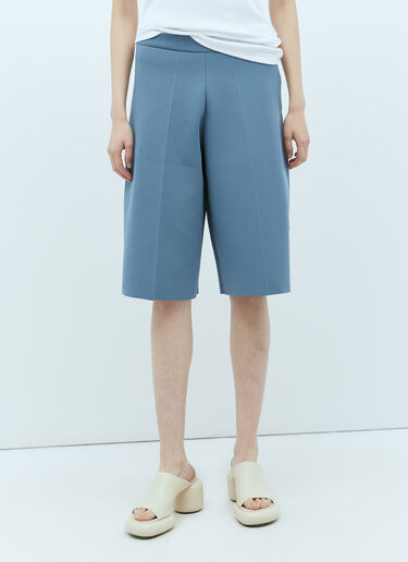 Jil Sander Knit Bermuda Shorts Blue jil0256006