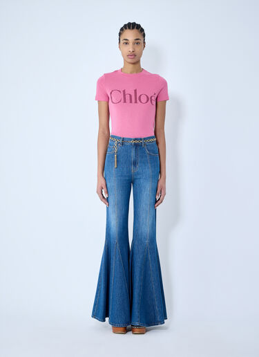 Chloé Fluid Flare Jeans Blue chl0259017