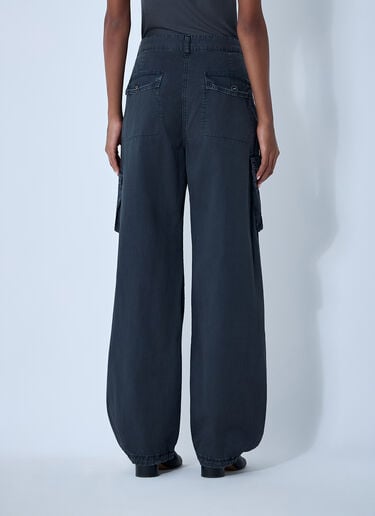 Cotton Cargo Pants GANNI Cotton Cargo Pants Dark Grey gan0261011