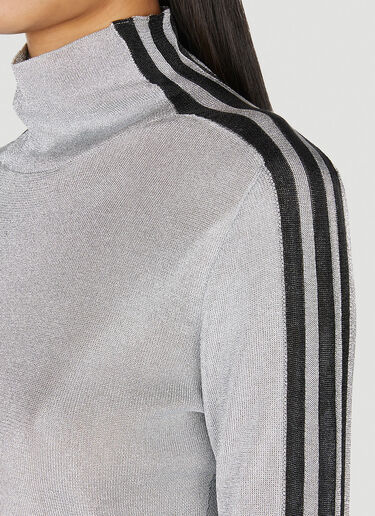 Balenciaga x adidas 메탈릭 로고 탑 실버 axb0251007