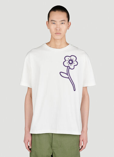 Kenzo 뤼 비비엔느 티셔츠 화이트 knz0154001