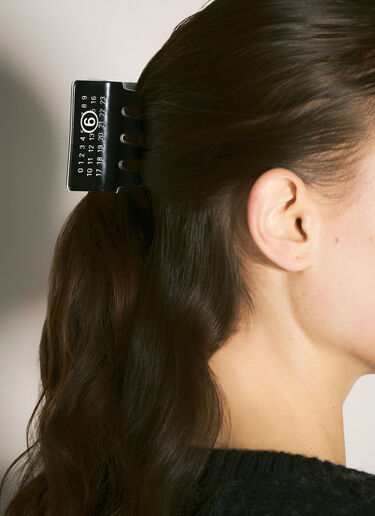 MM6 Maison Margiela 徽标发夹 黑色 mmm0257013