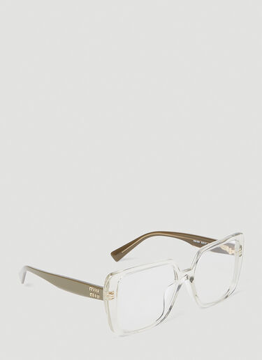 Miu Miu 超大方框眼镜 绿色 lmu0253003