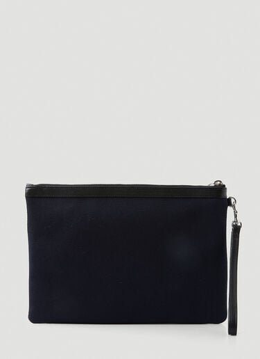 Rive Gauche Logo Pouch Saint Laurent Rive Gauche Logo Pouch Navy sla0147053