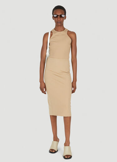 Max Mara Conero Jersey Skirt Beige max0249013