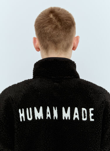 Human Made Boa Fleece Half-Button Jacket Black hmd0155001