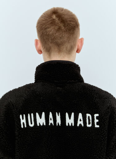 Human Made ボアフリースハーフボタンジャケット ブラック hmd0155001