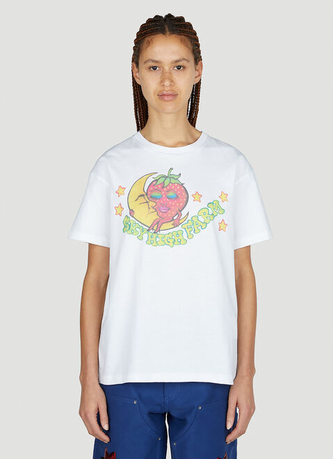 Sky High Farm Workwear プリントTシャツ ホワイト skh0354012