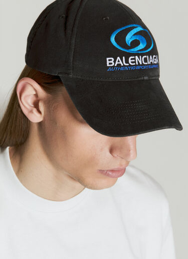Balenciaga Surfer Baseball Cap Black bal0355004