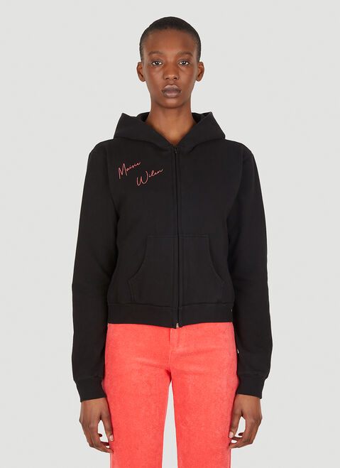 Maisie Wilen Pop Logo Print Hooded Sweatshirt Red mwn0247020