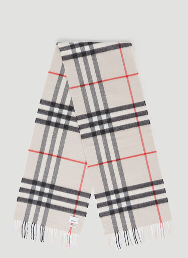 Giant Check Scarf Burberry Giant Check Scarf Beige bur0253043