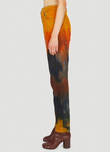 Eckhaus Latta Tie Dye Jeans Orange eck0249003