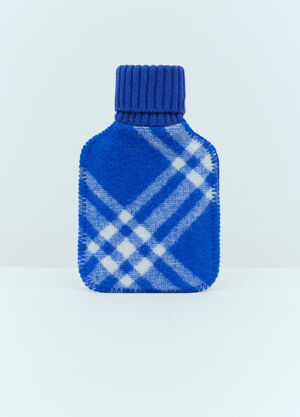 Balenciaga Wool Check Hot Water Bottle Black bal0155112