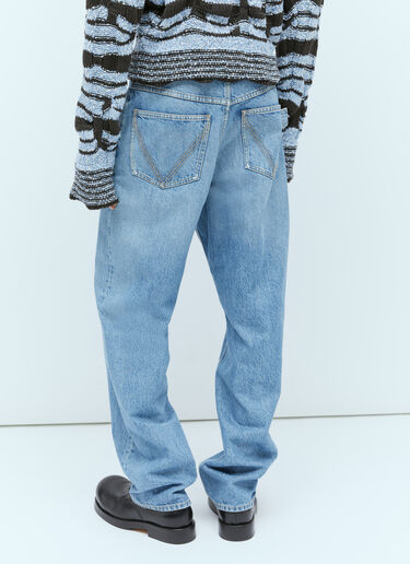 Vintage Washed Wide-Leg Jeans Bottega Veneta Vintage Washed Wide-Leg Jeans Blue bov0156001