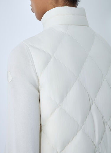 Moncler Diamond-Quilted Gilet White mon0264033