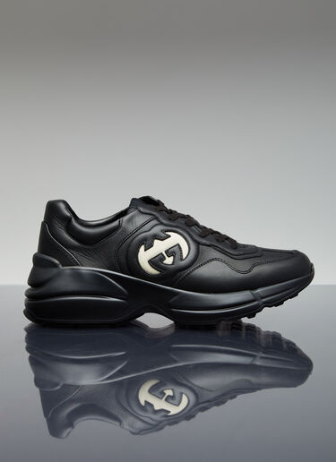 Gucci 互扣字母 G Rython 运动鞋 黑色 guc0254034