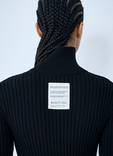Acne Studios 집업 니트 가디건  블랙 acn0259004