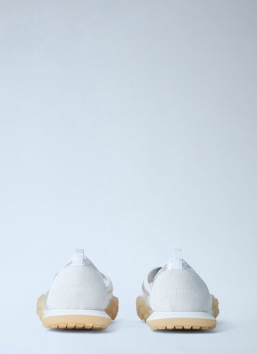 Jil Sander Satin Strap Slip-On Shoes White jil0264013