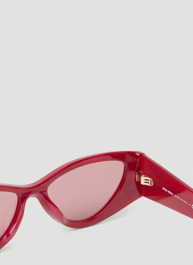 Miu Miu 猫眼形太阳镜 粉色 lmu0253006