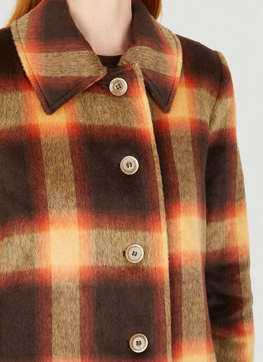 Rodebjer Nomad Plaid Jacket Brown rdj0250007