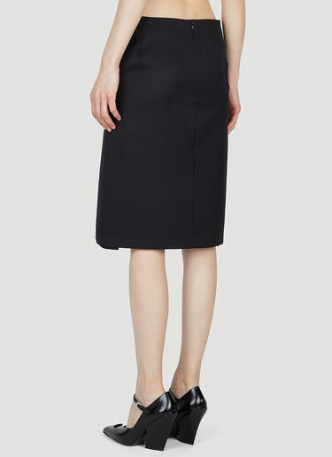 Raf Simons Panelled Midi Skirt Black raf0252005
