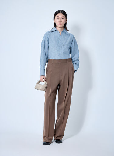 Bottega Veneta Striped Shirt Blue bov0260002