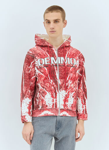 DEMMO Return To Flesh Hooded Sweatshirt Red dem0159001