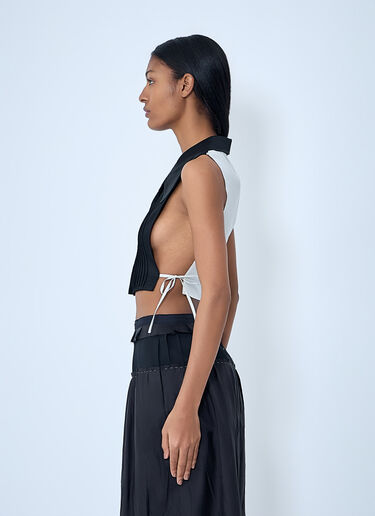 Maison Margiela Sleeveless Button-Down Top Black mla0264010