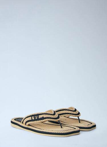 LN-CC® - Chloé: Sand Sandals - Cream Chloé Sand Sandals Cream chl0265032
