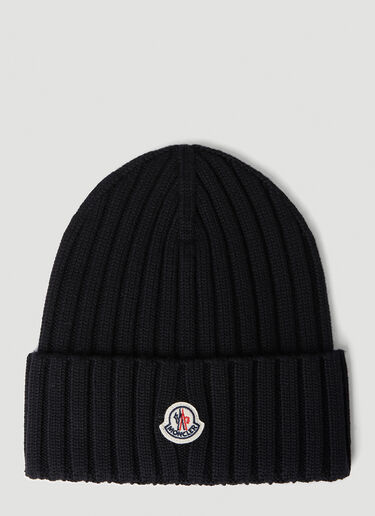 Moncler 徽标贴饰无檐便帽 黑色 mon0251016