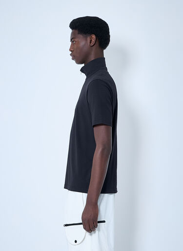 C.P. Company 1020 Half-Zip Polo Shirt Black pco0160006