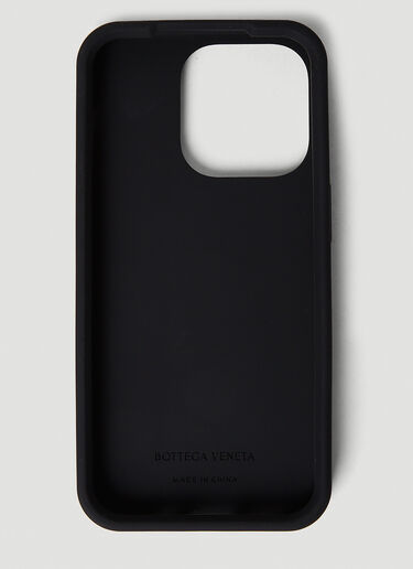 Bottega Veneta イントレチャート iPhone 14 Pro ケース ブラック bov0151104