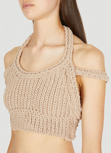 Jacquemus La Maille Nuvola Crop Top Beige jac0250168