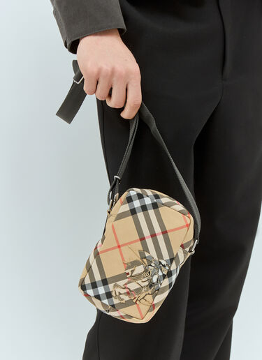 Burberry Check Phone Bag Beige bur0158011