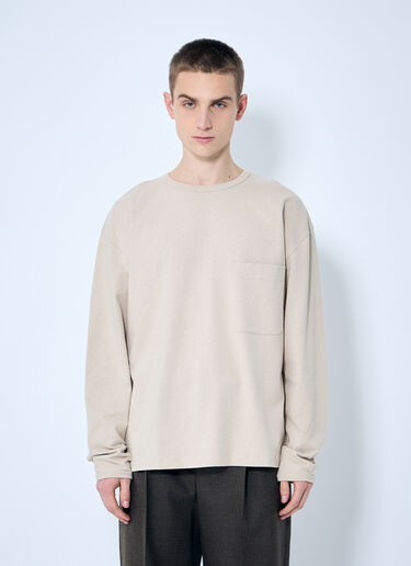 Lemaire Boxy T-Shirt Beige lem0160011