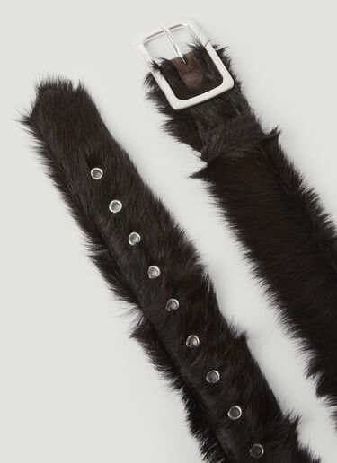 Dries Van Noten 马毛革腰带  深棕 dvn0156040